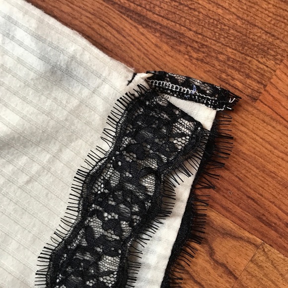 UO Out From Under Lace Trim Deep Vneck Romper - Picture 5 of 8